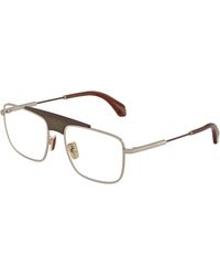 Moncler - Me1011 1005 Optical Frames Metal Transparent Squared Normal - Lyst