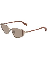 Calvin Klein - Ckj25200S 770 Sunglasses Metal Cat Eye Normal - Lyst