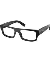Prada - Pr D06V 16K1O1 Optical Frames Acetate Transparent Squared Normal - Lyst
