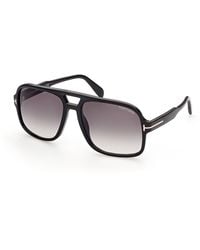 Tom Ford - Ft0884 Falconer-02 01B Sunglasses Acetate Squared Normal Shaded - Lyst