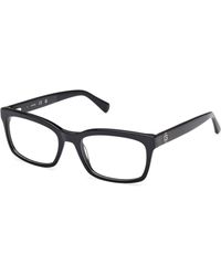 Guess - Gu50329 001 Optical Frames Acetate Squared Normal - Lyst