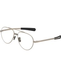 Moncler - Me1008 1003 Optical Frames Metal Transparent Pilot Normal - Lyst