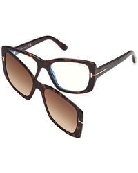 Tom Ford - Ft6176-B 52 Optical Frames Acetate Squared Normal - Lyst