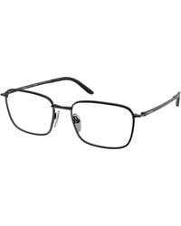Prada - Pr D55V 1Ab1O1 Optical Frames Metal Transparent Squared Normal - Lyst