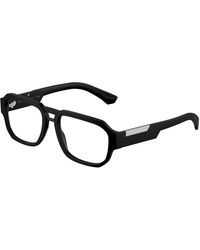 Dolce & Gabbana - Dg3389 2525 Optical Frames Acetate Transparent Pilot Normal - Lyst