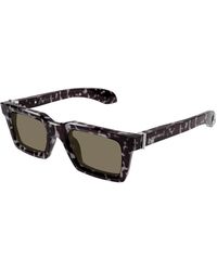 McQueen - Am0506S 002 Sunglasses Acetate Squared - Lyst