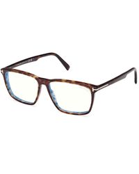 Tom Ford - Ft5959-B 052 Optical Frames Acetate Squared Normal - Lyst