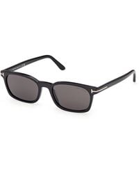Tom Ford - Ft1300 Miles-02 01A Sunglasses Acetate Smoke Squared Normal - Lyst