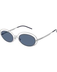 Emporio Armani - Ea2160 304580 Sunglasses Metal Round Normal - Lyst