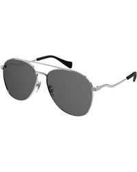 Gucci - Gg0969S 001 Sunglasses Metal Pilot Normal - Lyst