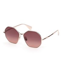 Max Mara - Mm0168 Miller 28F Sunglasses Metal Geometric Normal - Lyst