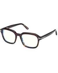 Tom Ford - Ft6080-B 052 Optical Frames Acetate Squared Normal - Lyst