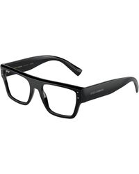 Dolce & Gabbana - Dg3384 501 Optical Frames Acetate Transparent Squared Normal - Lyst