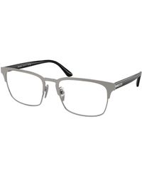 Prada - Pr 58Zv 5Av1O1 Optical Frames Steel Squared Normal - Lyst