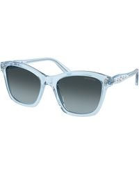 Swarovski - Sk6063 1078V1 Sunglasses Acetate Squared Normal Nuanced - Lyst