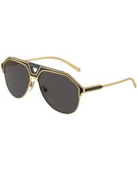 Dolce & Gabbana - Dg2257 133487 Sunglasses Metal Pilot Normal - Lyst