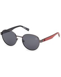Timberland - Tb00079 08D Sunglasses Smoke Round Polarized - Lyst