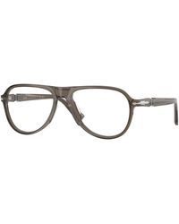 Persol - Po3411V 1103 Optical Frames Acetate Transparent Pilot Normal - Lyst