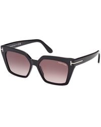 Tom Ford - Ft1030 Winona 01Z Sunglasses Acetate Cat Eye Normal Shaded - Lyst