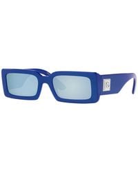 Dolce & Gabbana - Dg4416 337833 Sunglasses Plastic Light/ Squared Mirrored - Lyst