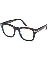 Tom Ford - Ft5542-B 55A Optical Frames Acetate Round Normal - Lyst