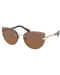 BVLGARI - Bv6172B 278/El Outlet Sunglasses Metal Cat Eye Normal - Lyst