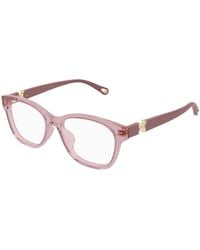 Chloé - Ch0336Oa 003 Optical Frames Acetate Transparent Cat Eye - Lyst