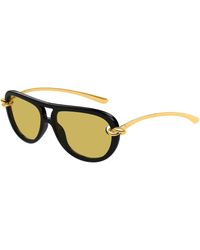 Bottega Veneta - Bv1418S 005 Sunglasses Bio-Injected Pilot - Lyst