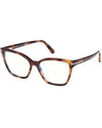 Tom Ford - Ft5812-B 053 Optical Frames Acetate Butterfly Normal - Lyst