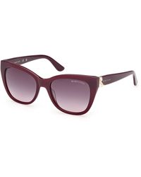 Guess - Gm00040 71T Sunglasses Acetate Squared Normal - Lyst