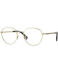 Versace - Ve1279 1002 Optical Frames Steel Transparent Pantos Normal - Lyst
