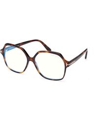 Tom Ford - Ft6062-B 053 Optical Frames Acetate Geometric Normal - Lyst
