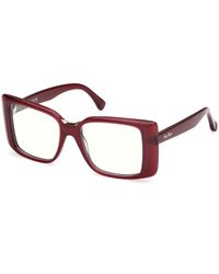 Max Mara - Mm5231-B 069 Optical Frames Acetate Squared Normal - Lyst