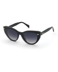 Blumarine - Ubm882 700 Optical Frames Acetate Smoke Butterfly Normal Nuanced - Lyst