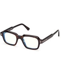 Tom Ford - Ft6123-B 052 Optical Frames Acetate Geometric Normal - Lyst