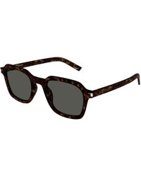 Saint Laurent - Sl 715 Slim 002 Sunglasses Acetate Squared - Lyst