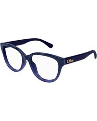 Chloé - Ch0243O 004 Optical Frames Acetate Transparent Cat Eye - Lyst
