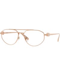 Burberry - Be1404 1337 Optical Frames Metal Transparent Pilot Normal - Lyst
