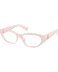 Miu Miu - Mu 08Zvu 28R1O1 Optical Frames Injected Transparent Geometric Normal - Lyst