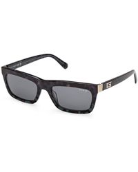 Guess - Gu00212 98V Sunglasses Acetate Squared Normal - Lyst