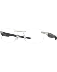 Oakley - Ox3126 Steakhouse 1.0 312604 Optical Frames Metal Transparent Squared Normal - Lyst