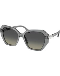 Swarovski - Sk6017 106211 Sunglasses Acetate Geometric Normal Nuanced - Lyst