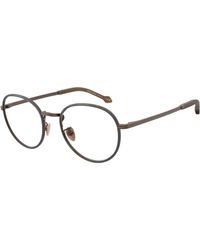 Giorgio Armani - Ar5151J 3006 Optical Frames Metal Transparent Pantos Normal - Lyst