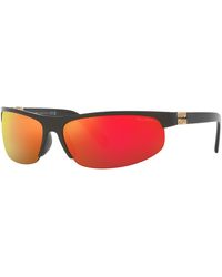 Miu Miu - Mu A02S 17Y5M0 Sunglasses Injected Round Mirrored - Lyst