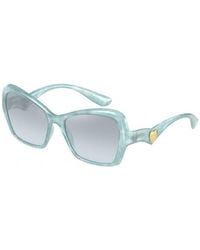 Dolce & Gabbana - Dg6153 330272 Sunglasses Plastic Light Cat Eye Mirrored - Lyst