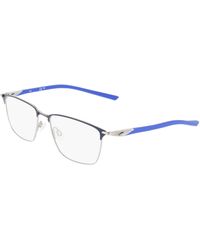 Nike - 6066 411 Optical Frames Titanium Squared Normal - Lyst