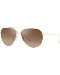 Oliver Peoples - Ov1303St Cleamons 5292Q1 Sunglasses Titanium Pilot Normal - Lyst