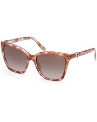 Guess - Gu00191 47F Sunglasses Injected Squared Normal - Lyst