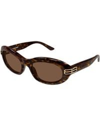 Balenciaga - Bb0431S 002 Sunglasses Acetate Round - Lyst