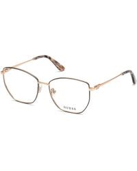 Guess - Gu2825 005 Optical Frames Metal Squared Normal - Lyst